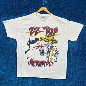 ZZ Top Mescalero Album Cover Art Southern Rock Band Tee L
